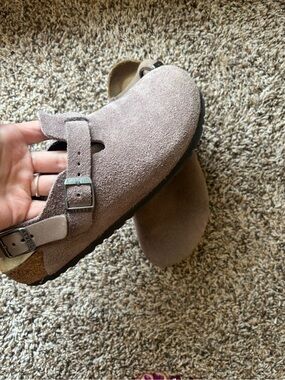 Birkenstock Suede Clog - Light Plum